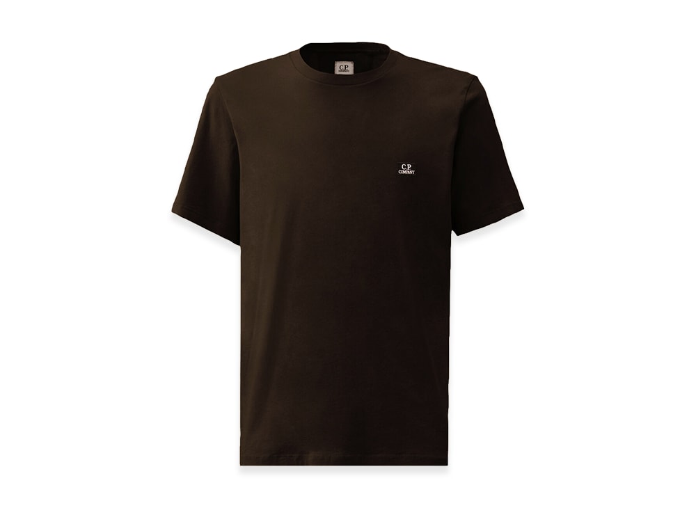 C.P. Company シーピーカンパニー 【本物保証】 Tシャツ ストリート系 ユニセックス シーピーカンパニー 30/1ジャージー ショートスリーブロゴパッチTシャツ "ブラック"