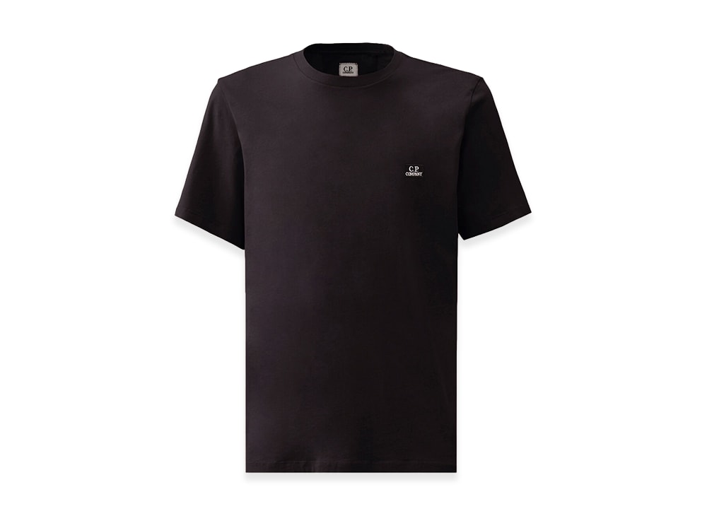 C.P. Company シーピーカンパニー 【本物保証】 Tシャツ ストリート系 ユニセックス シーピーカンパニー 30/1ジャージー ショートスリーブロゴパッチTシャツ "ブラック"