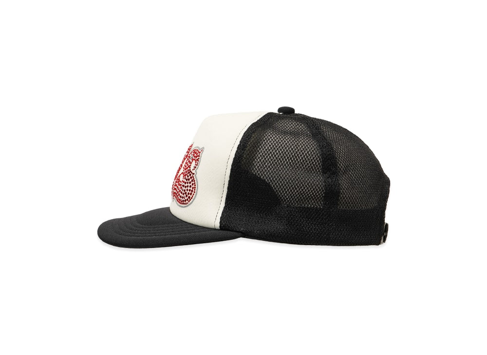 HYSTERIC GLAMOUR ヒステリックグラマー 【本物保証】 cap ストリート系 ユニセックス ヒステリックグラマー ヒプノタイズドロゴ ラインストーン メッシュ キャップ  ピンク ブラック