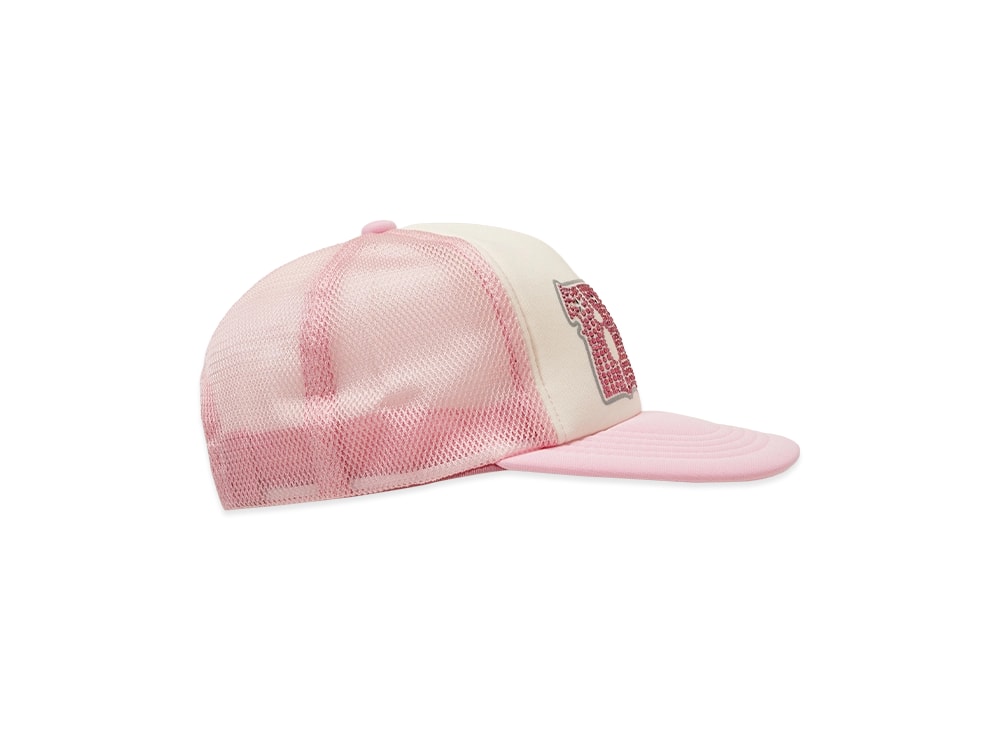 HYSTERIC GLAMOUR ヒステリックグラマー 【本物保証】 cap ストリート系 ユニセックス ヒステリックグラマー ヒプノタイズドロゴ ラインストーン メッシュ キャップ  ピンク ブラック