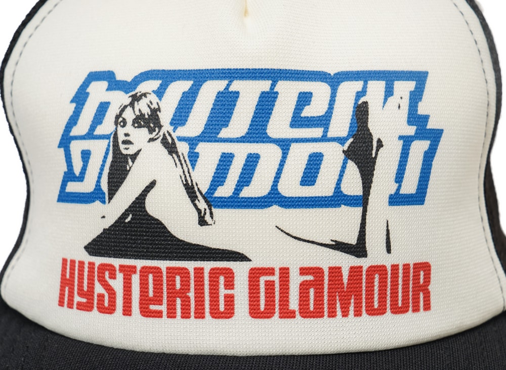 HYSTERIC GLAMOUR ヒステリックグラマー 【本物保証】 cap ストリート系 ユニセックス ヒステリックグラマー ヒステリックボックス メッシュキャップ "ブラック"