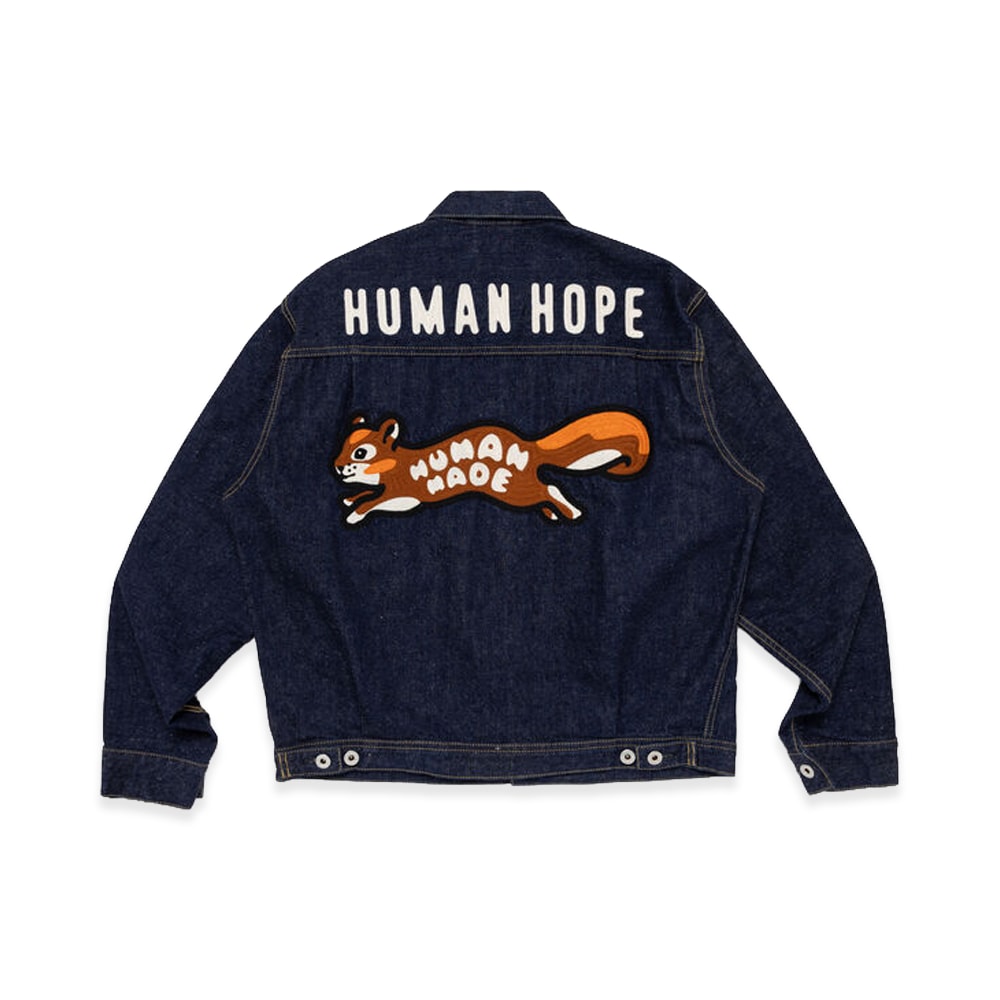 HUMAN MADE ヒューマンメイド 【本物保証】 jacket ストリート系 ユニセックス ヒューマンメイド x ジェイホープ オブ BTS ヒューマンホープ デニム ワーク ジャケット "インディゴ"