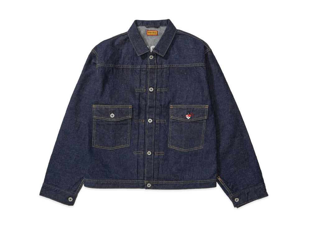 HUMAN MADE ヒューマンメイド 【本物保証】 jacket ストリート系 ユニセックス ヒューマンメイド x ポケモンメイド デニムジャケット (ピカチュウ) "インディゴ"