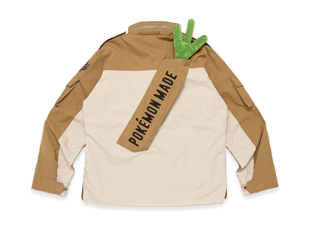 HUMAN MADE ヒューマンメイド 【本物保証】 jacket ストリート系 ユニセックス ヒューマンメイド x ポケモンメイド ユーティリティジャケット (カモネギ) "ベージュ"