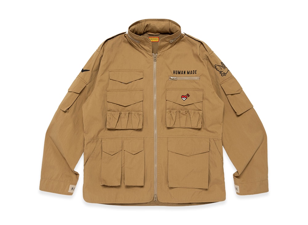 HUMAN MADE ヒューマンメイド 【本物保証】 jacket ストリート系 ユニセックス ヒューマンメイド x ポケモンメイド ユーティリティジャケット (カモネギ) "ベージュ"