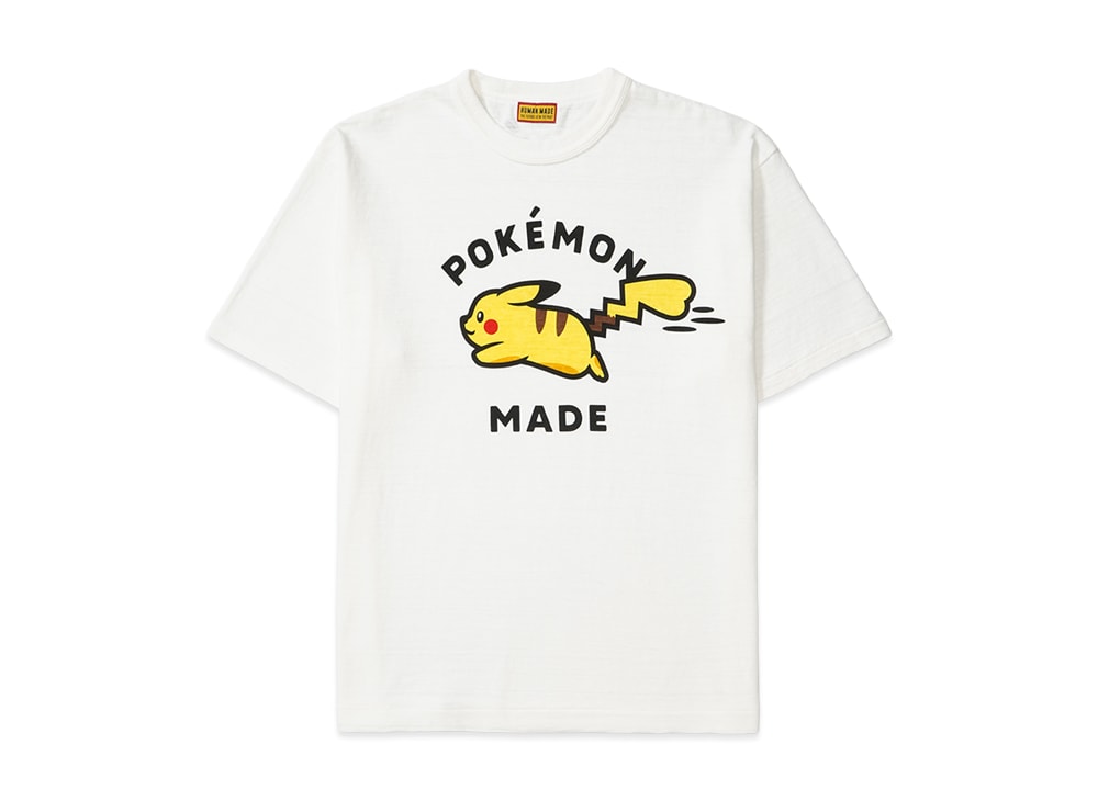 HUMAN MADE ヒューマンメイド 【本物保証】 Tシャツ ストリート系 ユニセックス ヒューマンメイド x ポケモンメイド グラフィックTシャツ #1 (ピカチュウ) "ブラック"
