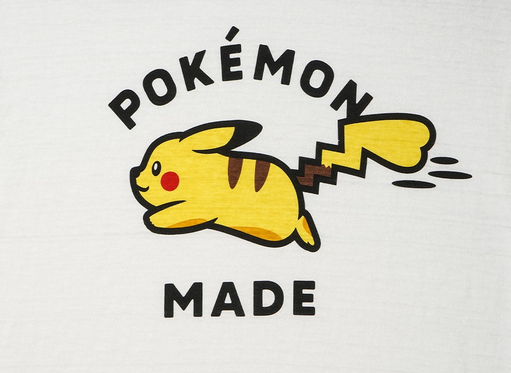 HUMAN MADE ヒューマンメイド 【本物保証】 Tシャツ ストリート系 ユニセックス ヒューマンメイド x ポケモンメイド グラフィックTシャツ #1 (ピカチュウ) "ブラック"