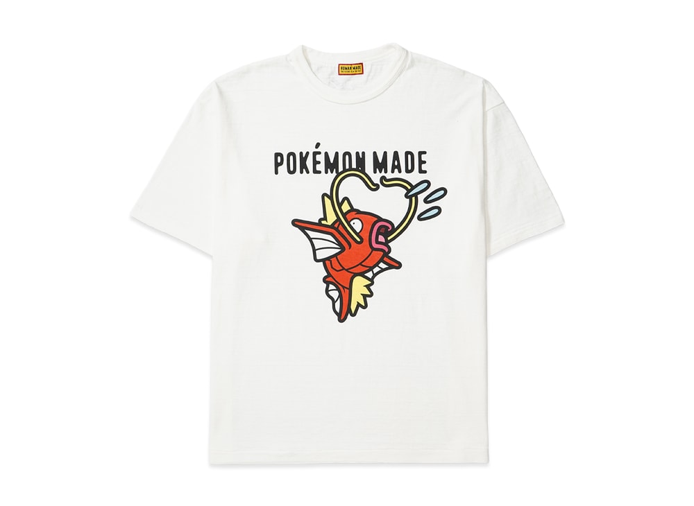 HUMAN MADE ヒューマンメイド 【本物保証】 Tシャツ ストリート系 ユニセックス ヒューマンメイド x ポケモンメイド グラフィックTシャツ #3 (コイキング) "ブラック"