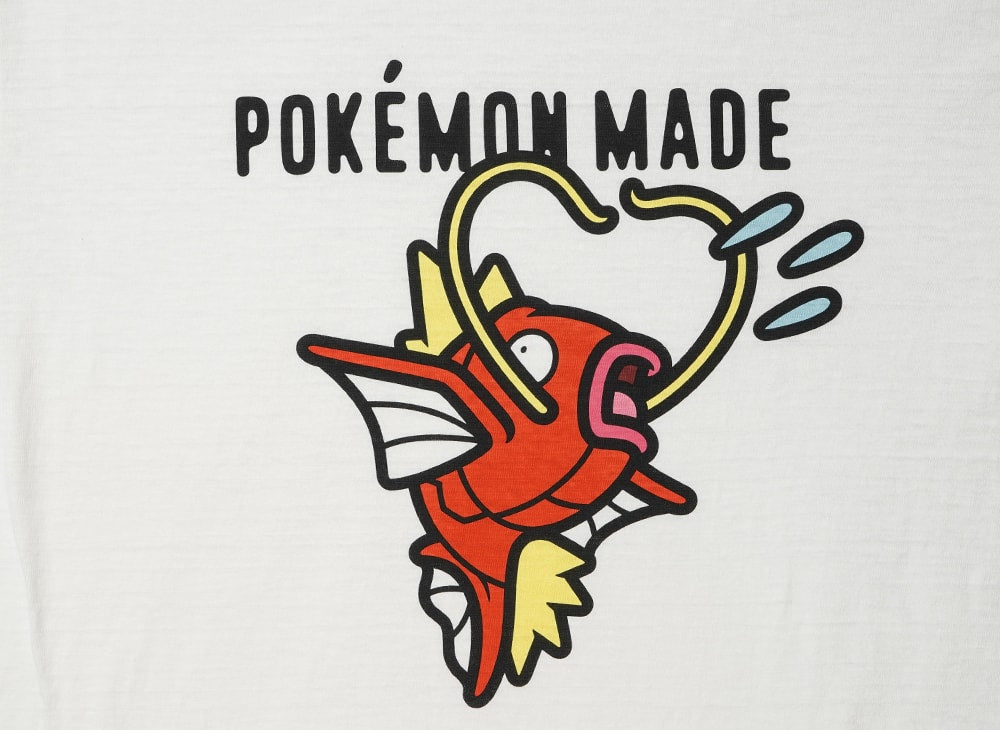 HUMAN MADE ヒューマンメイド 【本物保証】 Tシャツ ストリート系 ユニセックス ヒューマンメイド x ポケモンメイド グラフィックTシャツ #3 (コイキング) "ブラック"