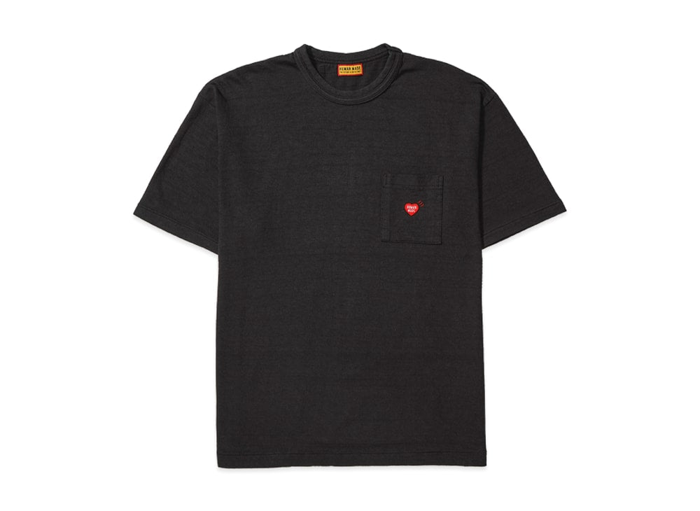 HUMAN MADE ヒューマンメイド 【本物保証】 Tシャツ ストリート系 ユニセックス ヒューマンメイド アニマル ポケットTシャツ 心斎橋パルコ "ブラック"
