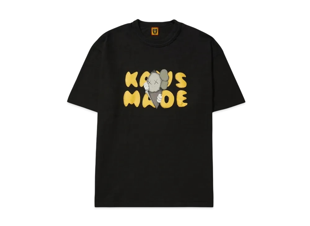 HUMAN MADE ヒューマンメイド 【本物保証】 Tシャツ ストリート系 ユニセックス ヒューマンメイド x カウズ カウズ メイド グラフィック Tシャツ #1 "ブラック" XX27TE014