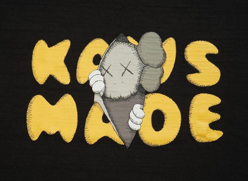 HUMAN MADE ヒューマンメイド 【本物保証】 Tシャツ ストリート系 ユニセックス ヒューマンメイド x カウズ カウズ メイド グラフィック Tシャツ #1 "ブラック" XX27TE014
