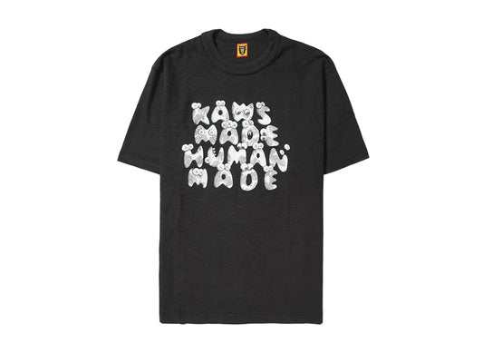HUMAN MADE ヒューマンメイド 【本物保証】 Tシャツ ストリート系 ユニセックス ヒューマンメイド x カウズ カウズ メイド グラフィック Tシャツ #4 "ブラック" XX27TE017