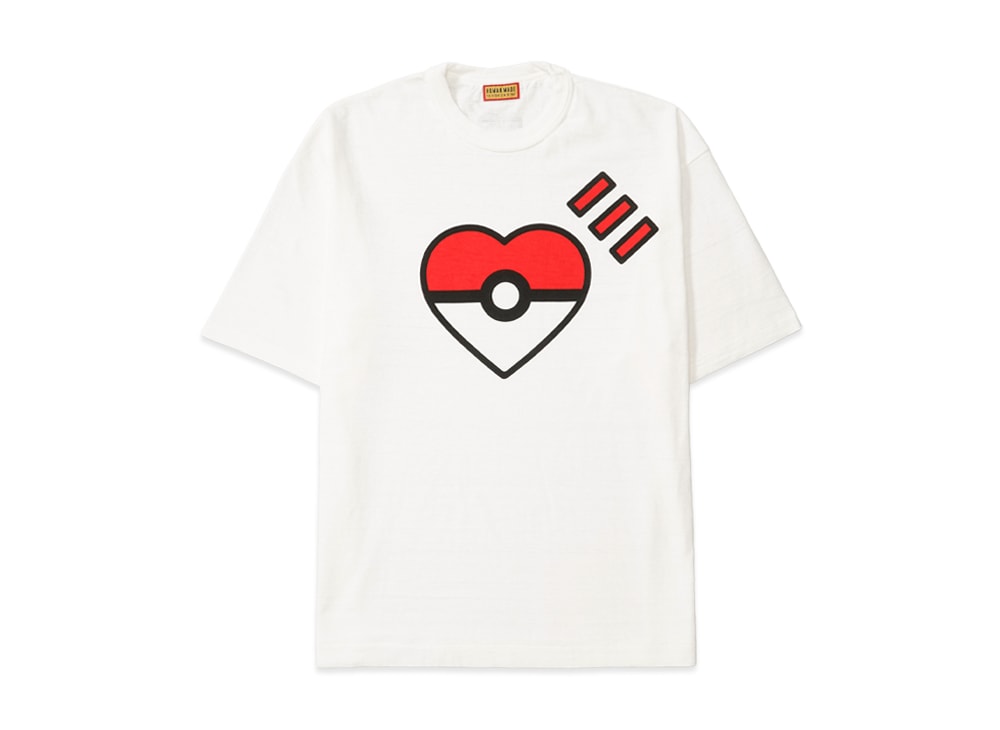 HUMAN MADE ヒューマンメイド 【本物保証】 Tシャツ ストリート系 ユニセックス ヒューマンメイド x ポケモン メイド グラフィック Tシャツ (モンスターボール) "ホワイト"