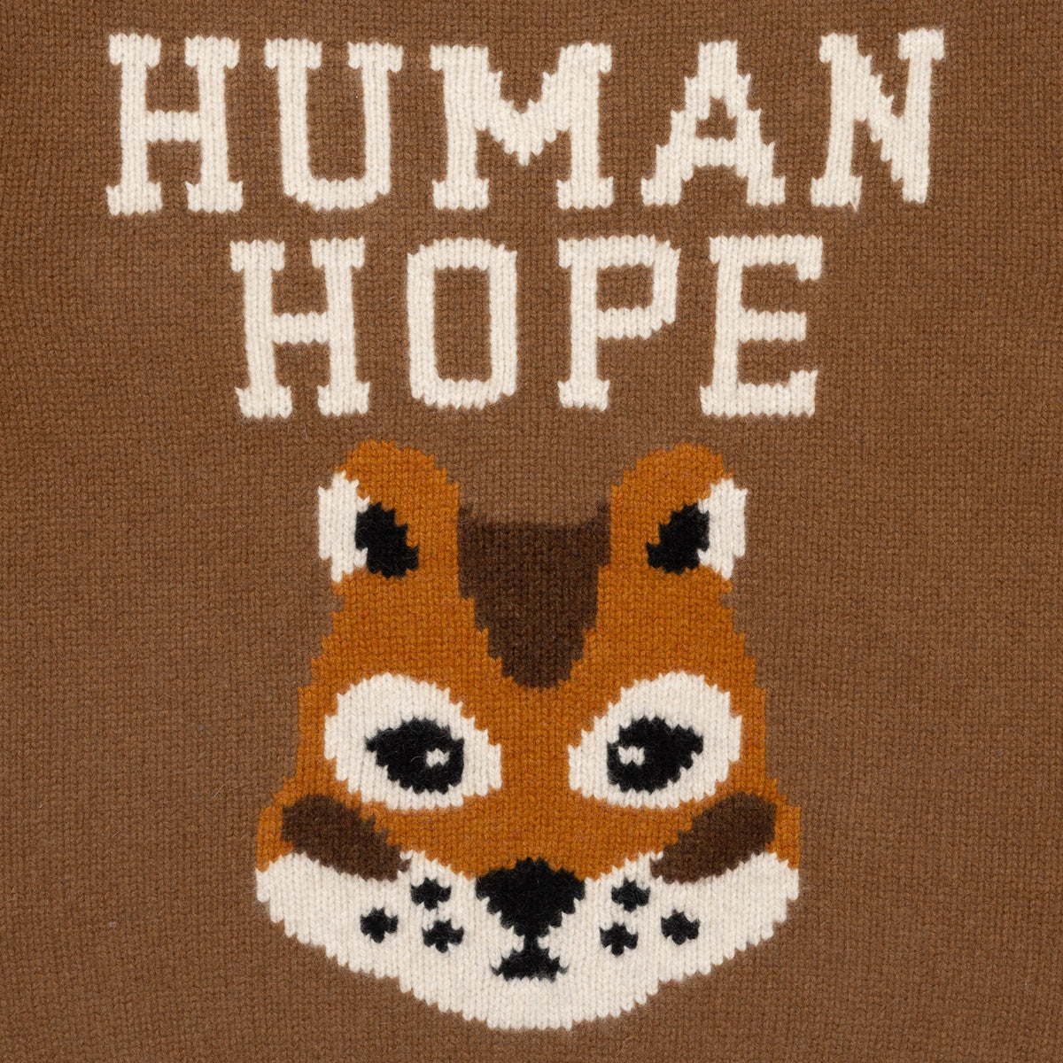 HUMAN MADE ヒューマンメイド 【本物保証】 knit ストリート系 ユニセックス ヒューマンメイド x ジェイホープ オブ BTS ヒューマンホープ ローゲージ ニット "ブラウン"