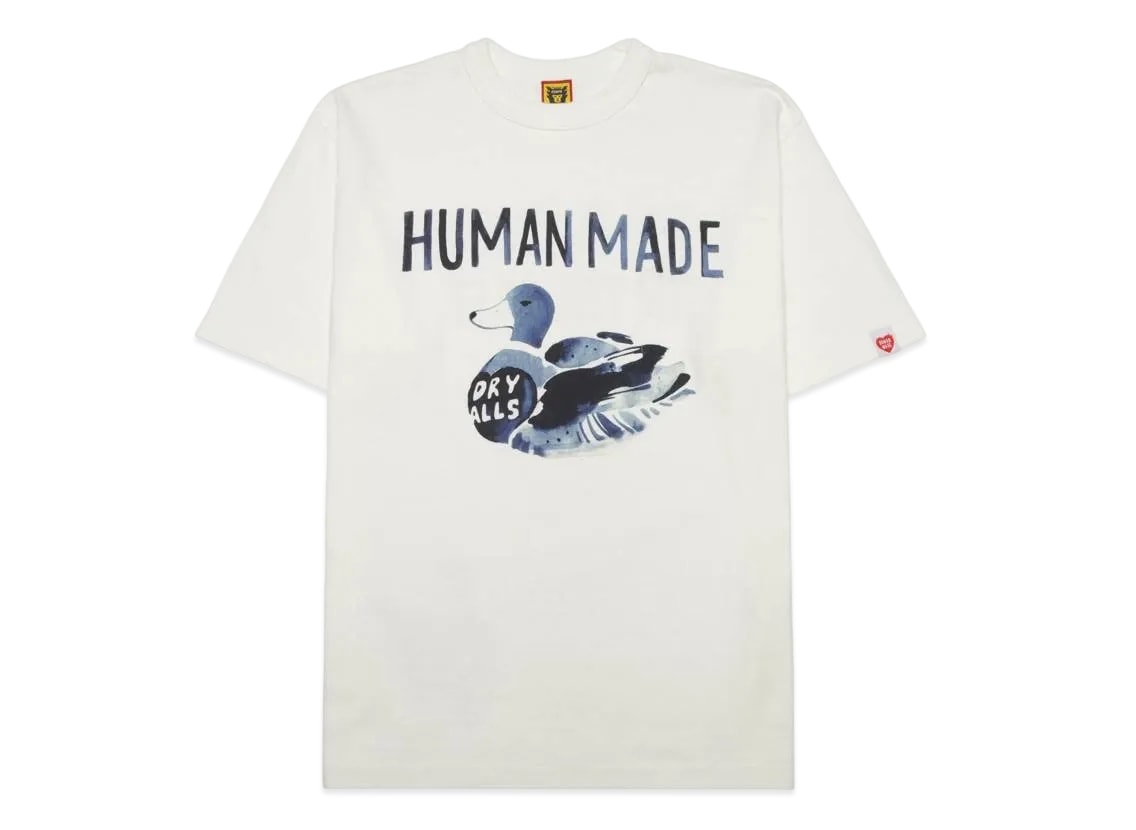 HUMAN MADE ヒューマンメイド 【本物保証】 Tシャツ ストリート系 ユニセックス ヒューマン メイド グラフィック Tシャツ "ホワイト" HM25TE022