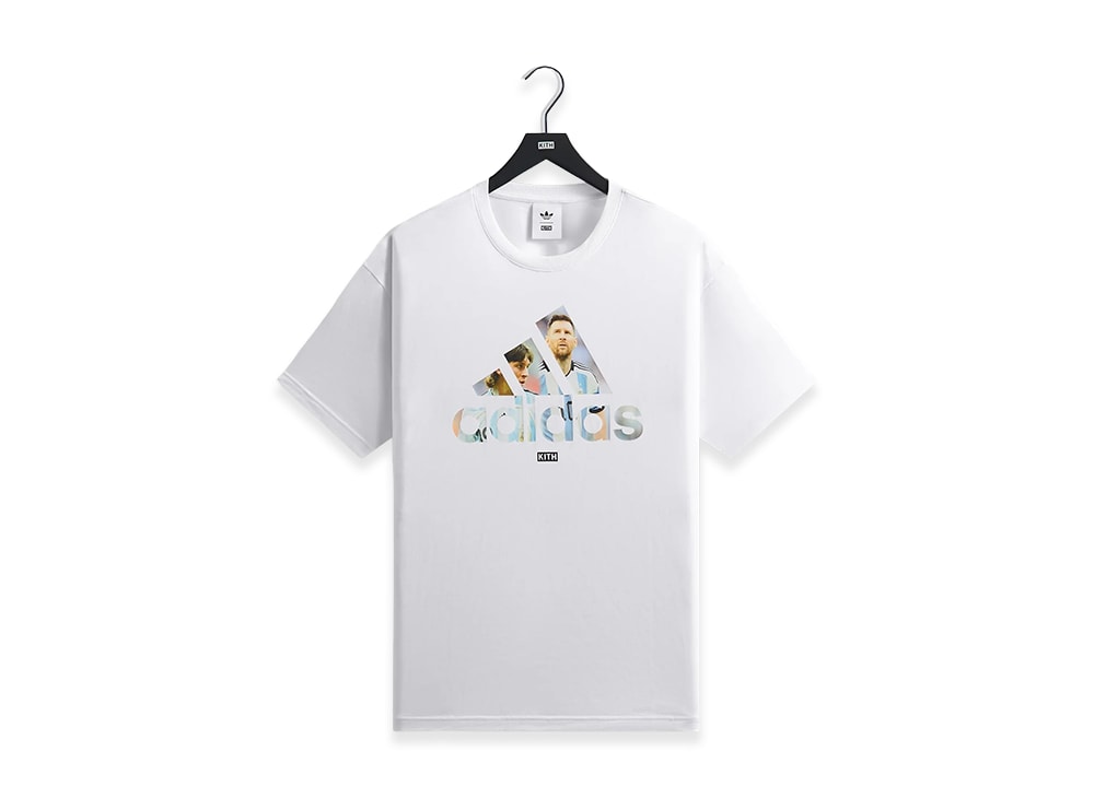 KITH キス 【本物保証】 Tシャツ ストリート系 ユニセックス キス x リオネルメッシ x アディダス フットボールグラフィックTシャツ "ナイトネイビー"