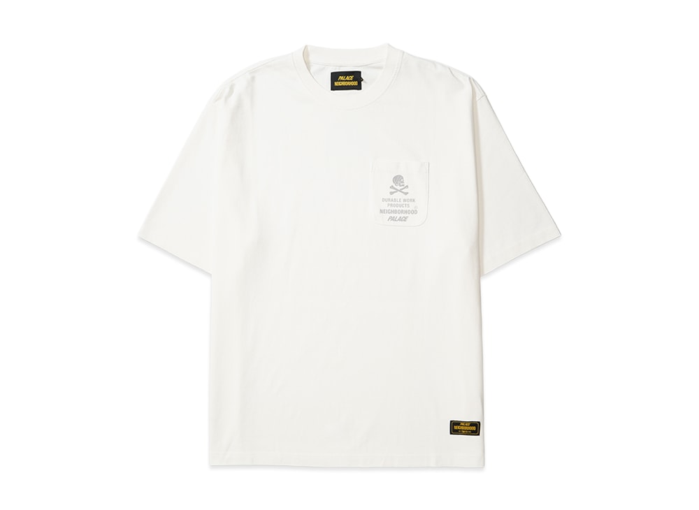 PALACE パレス 【本物保証】 Tシャツ ストリート系 ユニセックス パレス x ネイバーフッド ポケットTシャツ "ホワイト" P29TS105