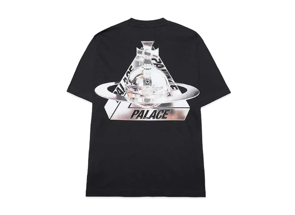 PALACE パレス 【本物保証】 Tシャツ ストリート系 ユニセックス パレス x ヴィヴィアンウエストウッド Tシャツ "ブラック" P26VWTS002