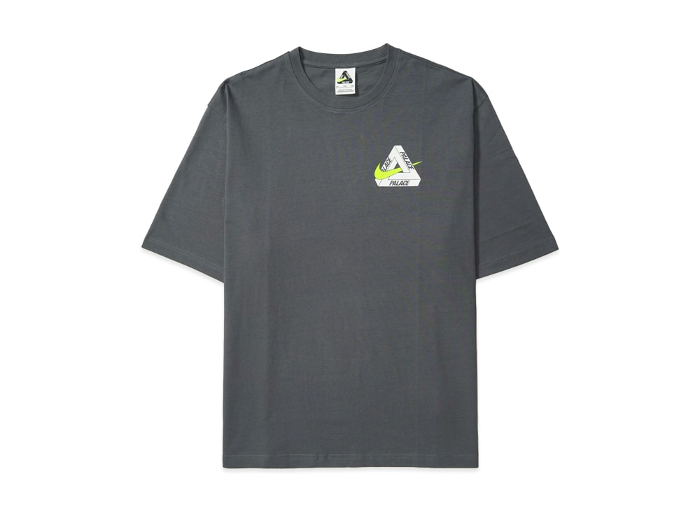 PALACE パレス 【本物保証】 Tシャツ ストリート系 ユニセックス パレス x ナイキ トライ スウッシュ Tシャツ "チャコール"