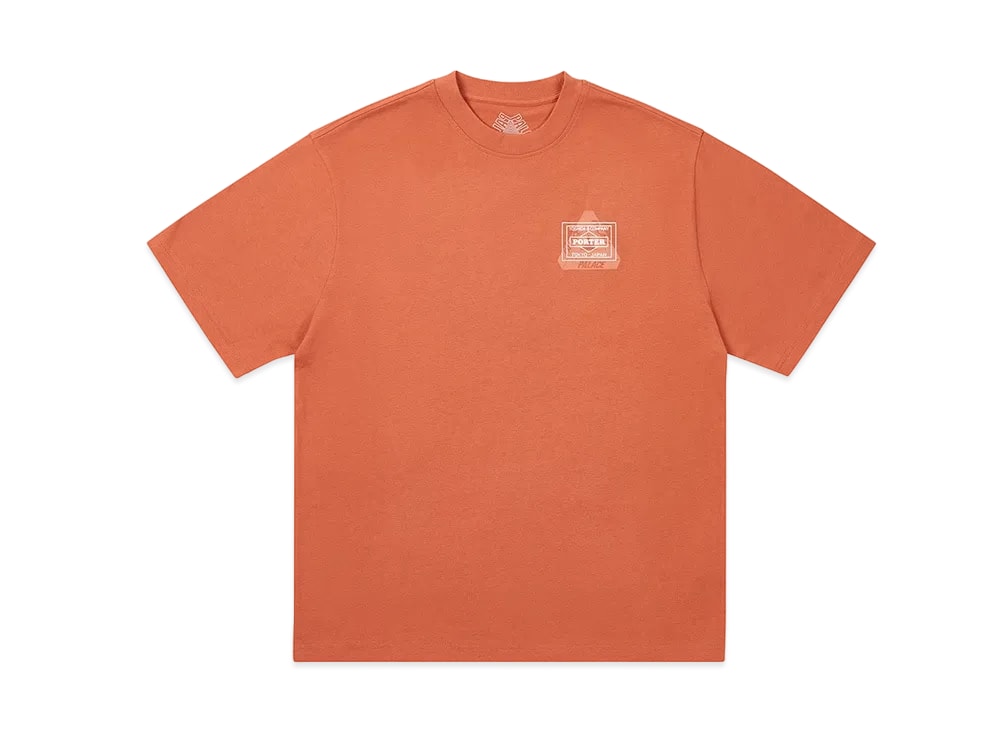 PALACE パレス 【本物保証】 Tシャツ ストリート系 ユニセックス パレス x ポーター 吉田カバン Tシャツ "オリーブ"