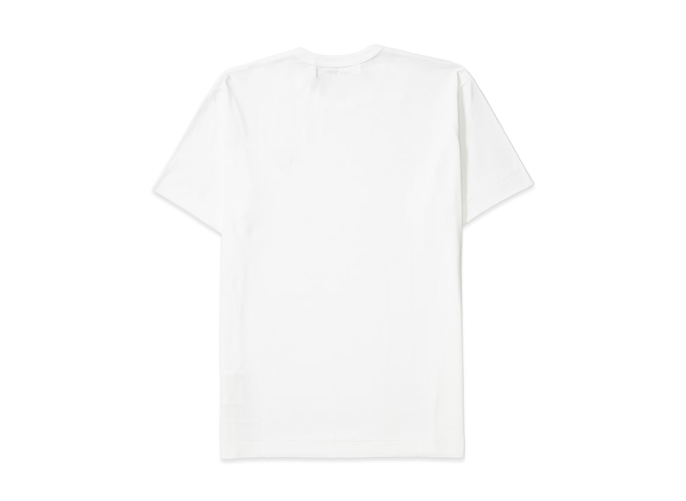 PLAY COMME des GARCONS プレイ コムデギャルソン 【本物保証】 Tシャツ ストリート系 ユニセックス プレイコムデギャルソン ユニセックス Tシャツ エンブレム x メタルストーン "ホワイト/ブラック"
