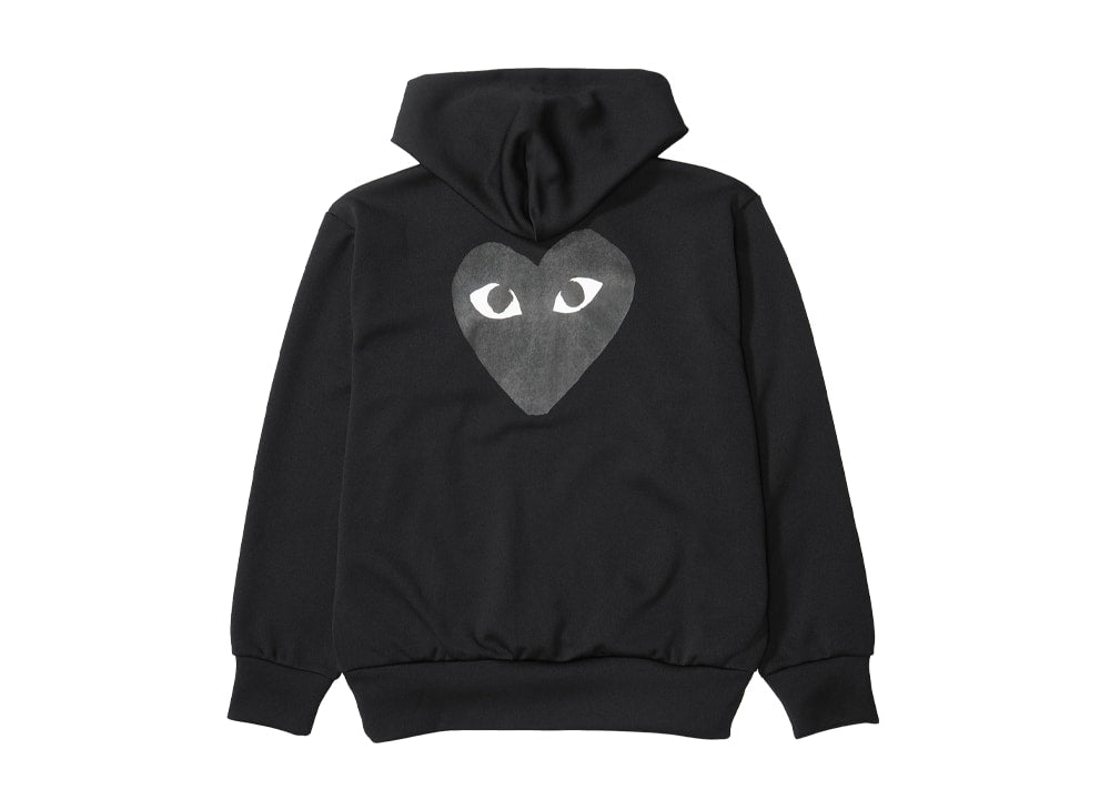 PLAY COMME des GARCONS プレイ コムデギャルソン 【本物保証】 パーカー ストリート系 ユニセックス プレイコムデギャルソン ビッグハート ジップアップ フーディー "ブラック"
