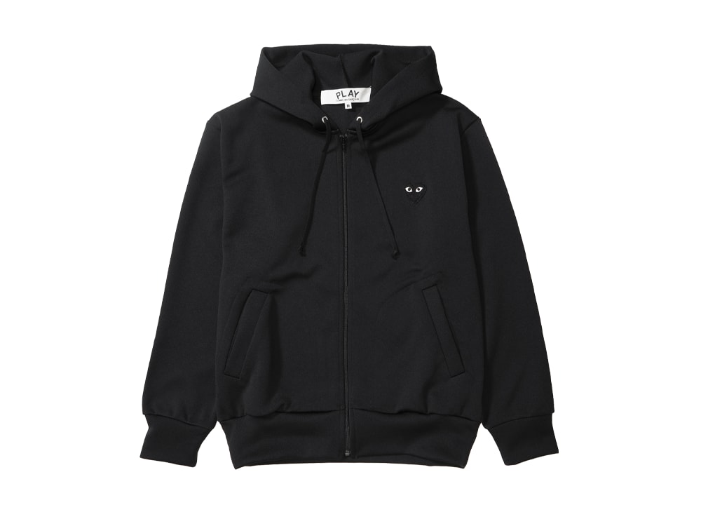 PLAY COMME des GARCONS プレイ コムデギャルソン 【本物保証】 パーカー ストリート系 ユニセックス プレイコムデギャルソン ビッグハート ジップアップ フーディー "ブラック"