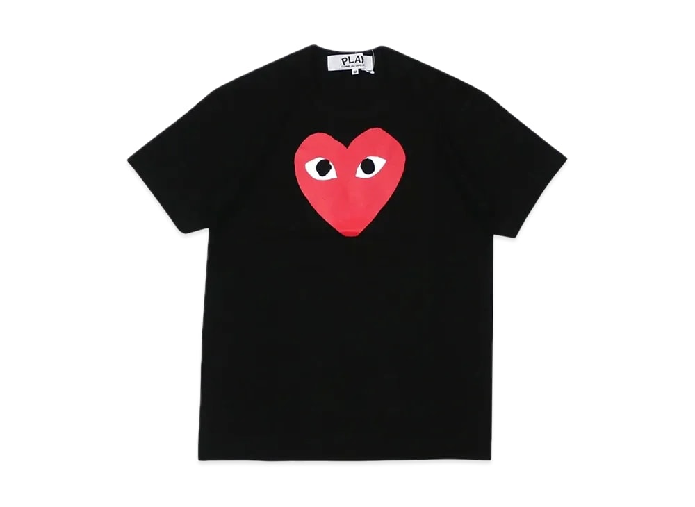 PLAY COMME des GARCONS プレイ コムデギャルソン 【本物保証】 Tシャツ ストリート系 ユニセックス プレイコムデギャルソン Tシャツ "ブラック" AX-T112-051