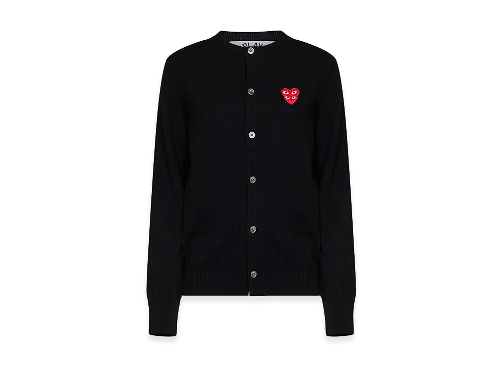 PLAY COMME des GARCONS プレイ コムデギャルソン 【本物保証】 knit ストリート系 ユニセックス プレイ コムデギャルソン ウィメンズ セーター "ブラック"