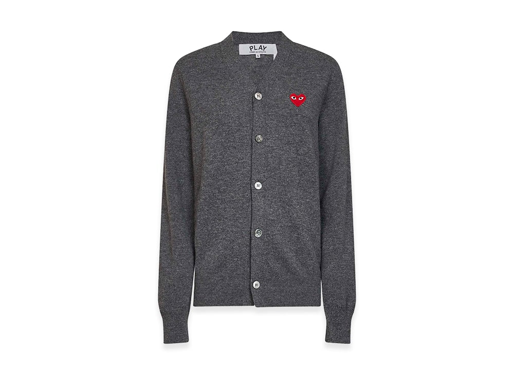 PLAY COMME des GARCONS プレイ コムデギャルソン 【本物保証】 knit ストリート系 ユニセックス プレイ コムデギャルソン ウィメンズ セーター "グレー"