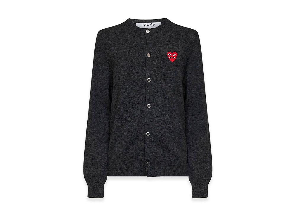 PLAY COMME des GARCONS プレイ コムデギャルソン 【本物保証】 knit ストリート系 ユニセックス プレイ コムデギャルソン ウィメンズ セーター "ダークグレー"