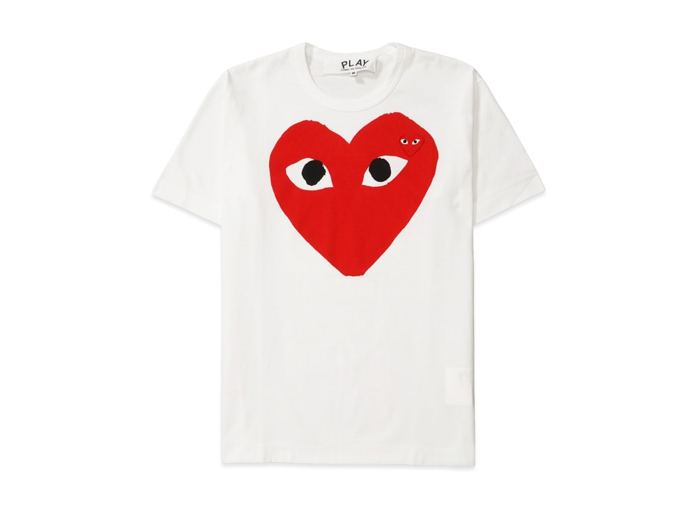 PLAY COMME des GARCONS プレイ コムデギャルソン 【本物保証】 Tシャツ ストリート系 ユニセックス プレイコムデギャルソン Tシャツ AX-T026-051 "ホワイト"