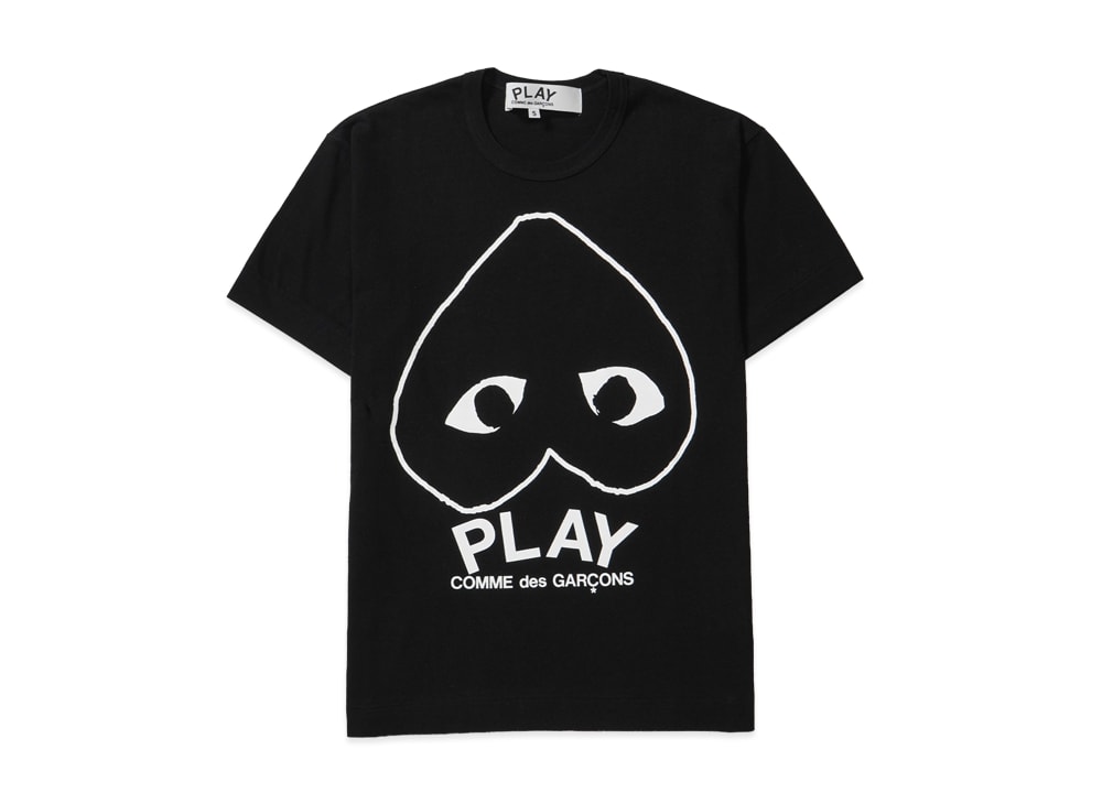 PLAY COMME des GARCONS プレイ コムデギャルソン 【本物保証】 Tシャツ ストリート系 ユニセックス プレイコムデギャルソン AX-T114-051 "ブラック"