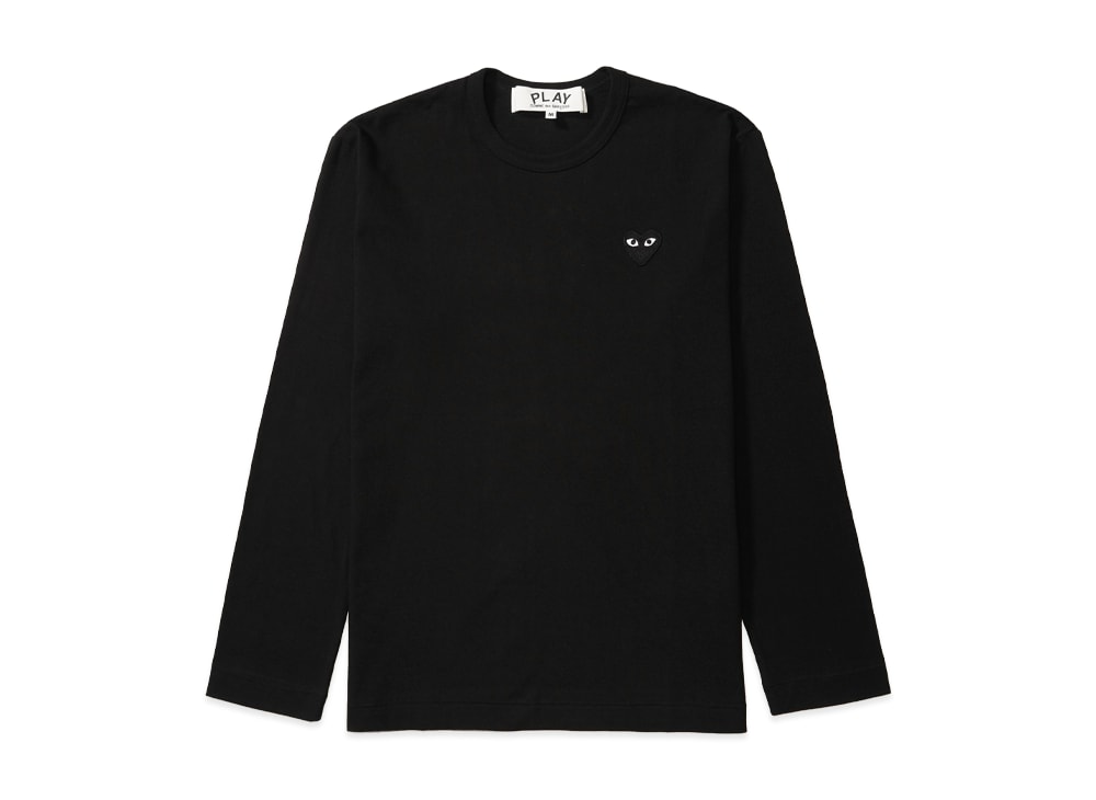 PLAY COMME des GARCONS プレイ コムデギャルソン 【本物保証】 Tシャツ ストリート系 ユニセックス プレイコムデギャルソン ユニセックス ロングスリーブ Tシャツ AX-T120-051 "ブラック"