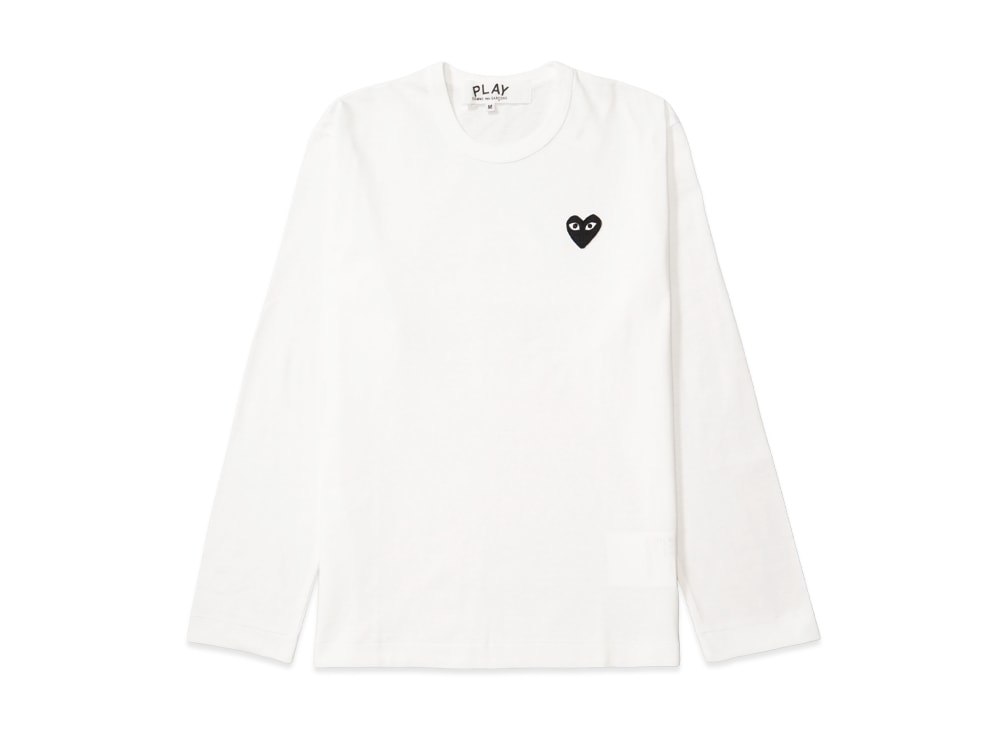 PLAY COMME des GARCONS プレイ コムデギャルソン 【本物保証】 Tシャツ ストリート系 ユニセックス プレイコムデギャルソン ユニセックス ロングスリーブ Tシャツ AX-T120-051 "ブラック"
