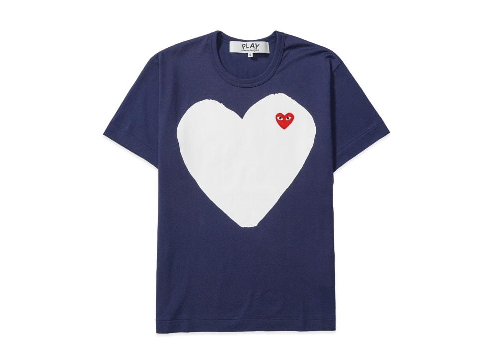 PLAY COMME des GARCONS プレイ コムデギャルソン 【本物保証】 Tシャツ ストリート系 ユニセックス プレイコムデギャルソン AX-T184-051 "ネイビー"