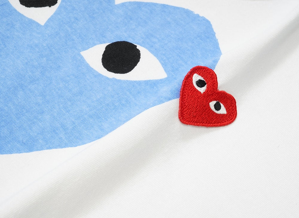 PLAY COMME des GARCONS プレイ コムデギャルソン 【本物保証】 Tシャツ ストリート系 ユニセックス プレイコムデギャルソン Tシャツ "ブルー"