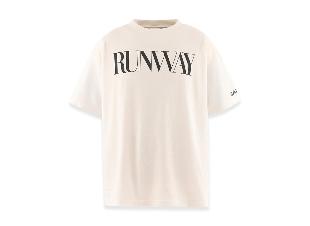 SAINT M×××××× セントマイケル 【本物保証】 Tシャツ ストリート系 ユニセックス セントマイケル x プラダを着た悪魔 TDWP ショートスリーブTシャツ/ランウェイ "ホワイト"