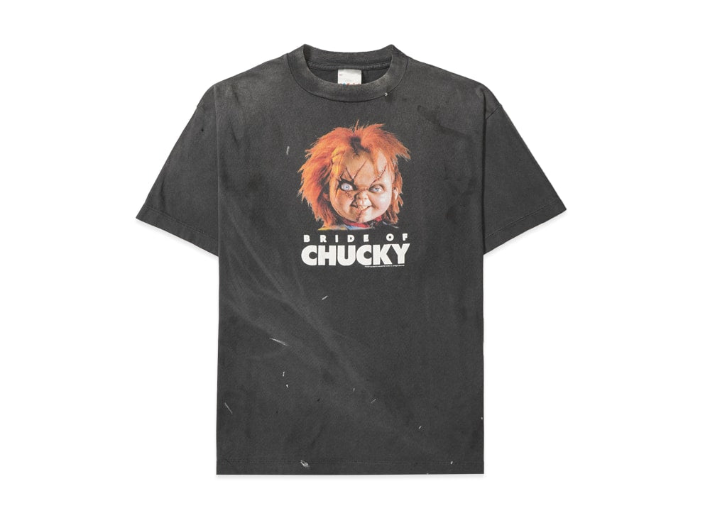 SAINT M×××××× セントマイケル 【本物保証】 Tシャツ ストリート系 ユニセックス セントマイケル x チャッキー ショートスリーブTシャツ/セント "ブラック"