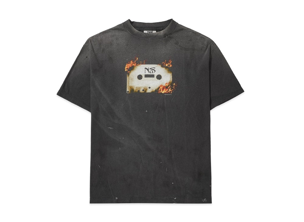 SAINT M×××××× セントマイケル 【本物保証】 Tシャツ ストリート系 ユニセックス セントマイケル x ナズ SS Tシャツ "ブラック"