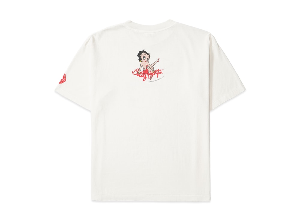 SAINT M×××××× セントマイケル 【本物保証】 Tシャツ ストリート系 ユニセックス セントマイケル x ベティブープ SS Tシャツ "ホワイト" SM-HR1-0000-C40