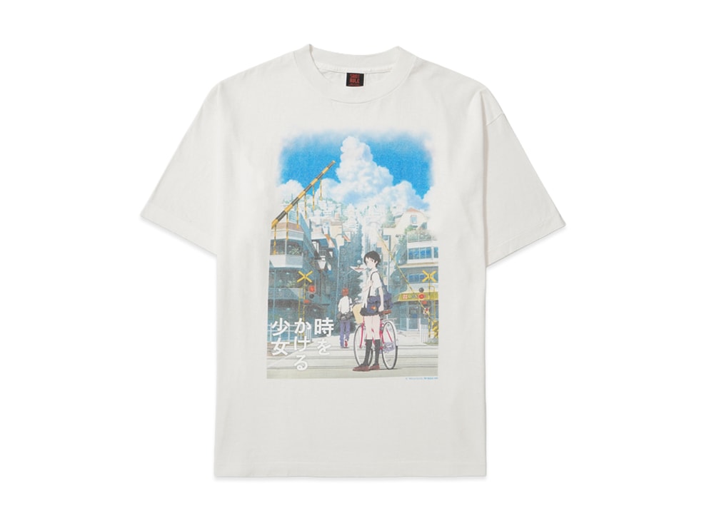 SAINT M×××××× セントマイケル 【本物保証】 Tシャツ ストリート系 ユニセックス セントマイケル x 時をかける少女 x ギークスルール ショートスリーブTシャツ/セント "ホワイト"
