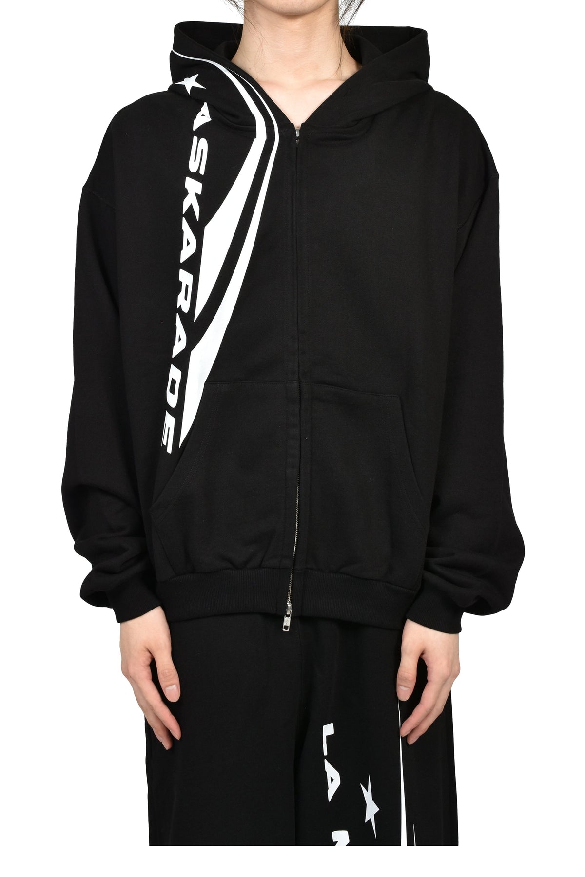 LA MASKARADE ラ・マスカレード 【本物保証】 パーカー ストリート系 メンズ ULTRA HEAVY MSKRD HOODIES / BLK