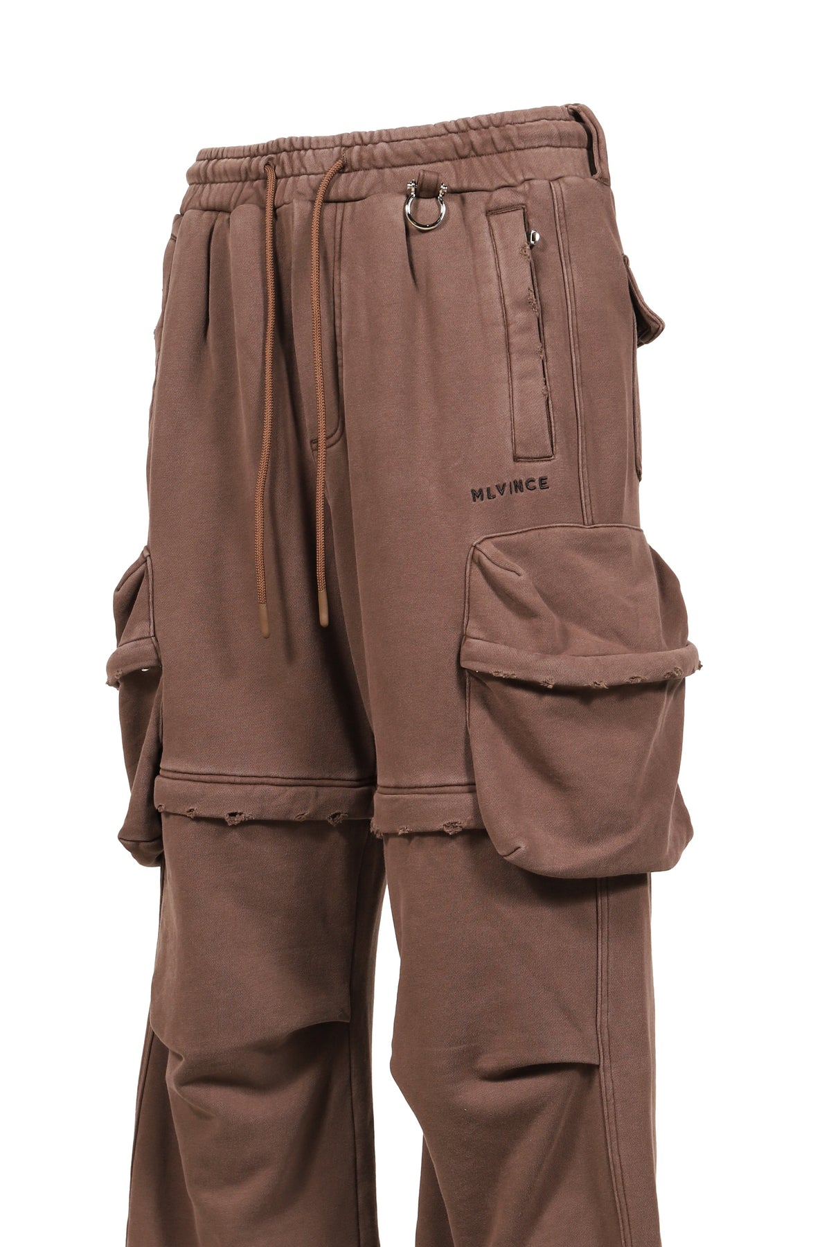 MLVINCE メルヴィンス 【本物保証】 カーゴパンツ ストリート系 メンズ 2WAY SWEAT CARGO PANTS (20TH EXCLUSIVE) / BRWN