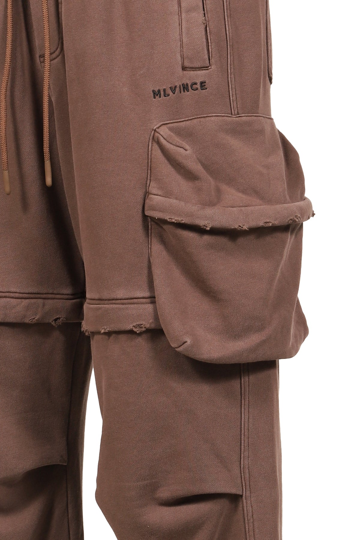MLVINCE メルヴィンス 【本物保証】 カーゴパンツ ストリート系 メンズ 2WAY SWEAT CARGO PANTS (20TH EXCLUSIVE) / BRWN