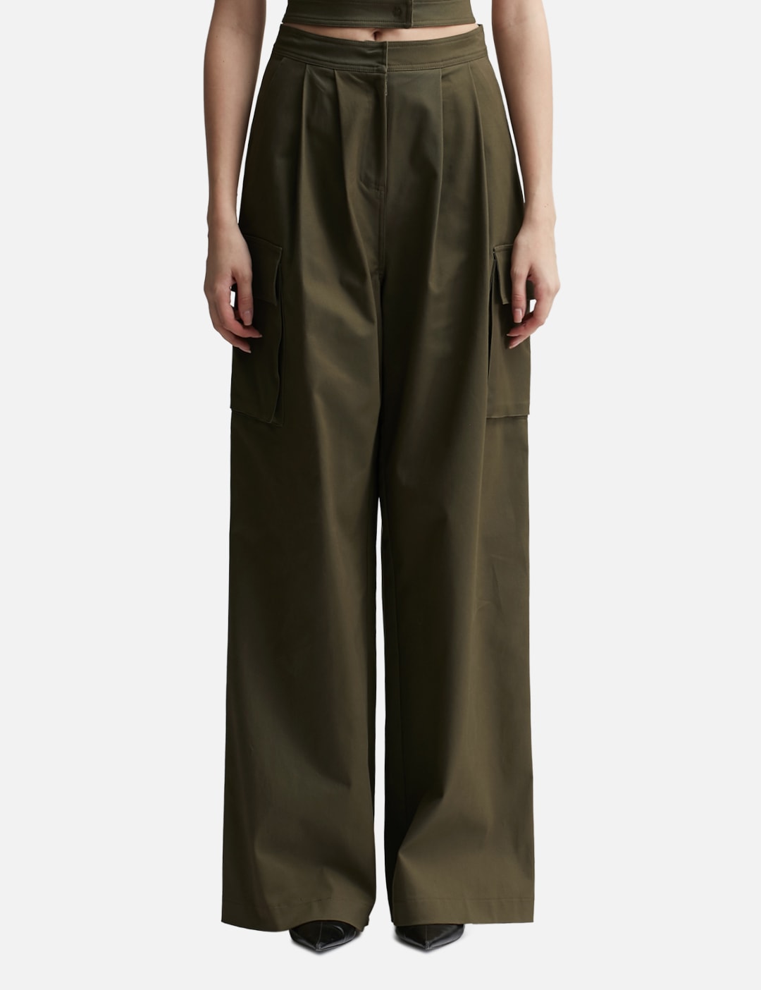 Andreadamo アンドレダモ【本物保証】 ベルト ストリート系 レディース PANTS WITH DOUBLE BELT