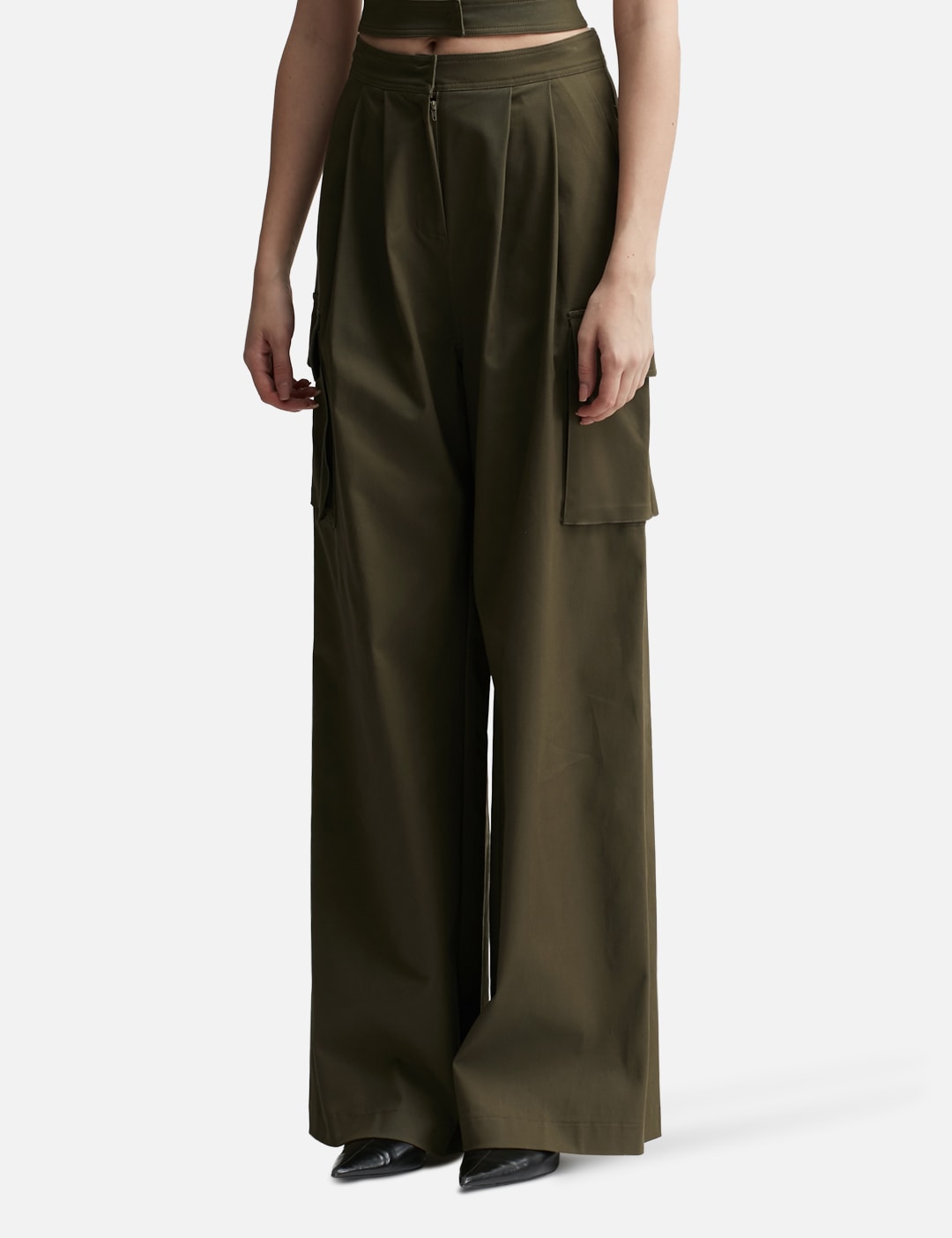Andreadamo アンドレダモ【本物保証】 ベルト ストリート系 レディース PANTS WITH DOUBLE BELT