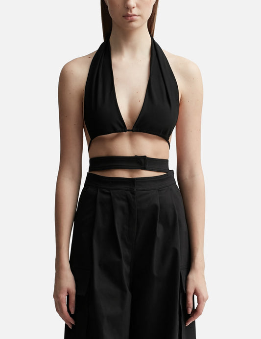 Andreadamo アンドレダモ【本物保証】 Tシャツ ストリート系 レディース DRAPED JERSEY BRA