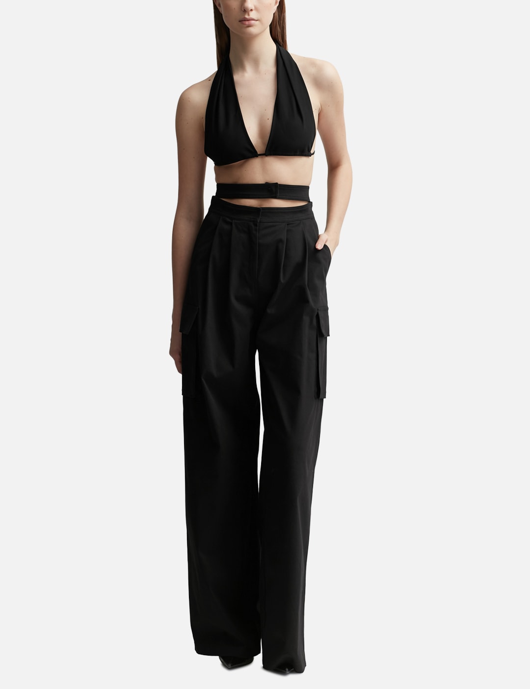 Andreadamo アンドレダモ【本物保証】 Tシャツ ストリート系 レディース DRAPED JERSEY BRA